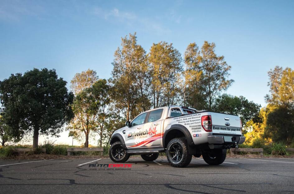 FORD RANGER AVALANCHE MATTE BLACK FRONT MILLED